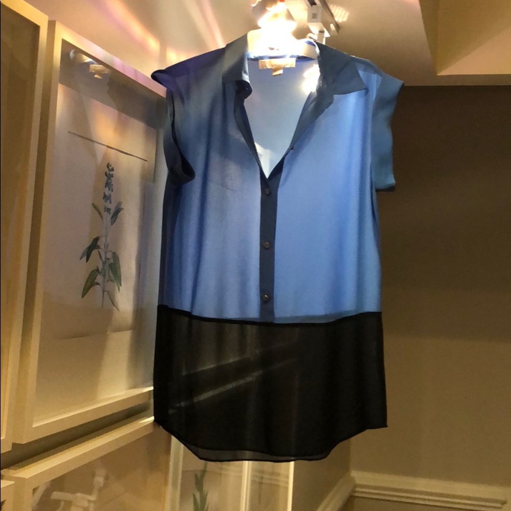 Micheal Kors color block blouse